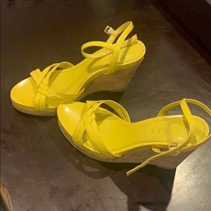 Yellow Lauren by Ralph Lauren wedges